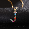 Shangjie Oem Kalung Tembaga Declaración Collar de cristal Collar de acero inoxidable Collar de joyería Inicial
